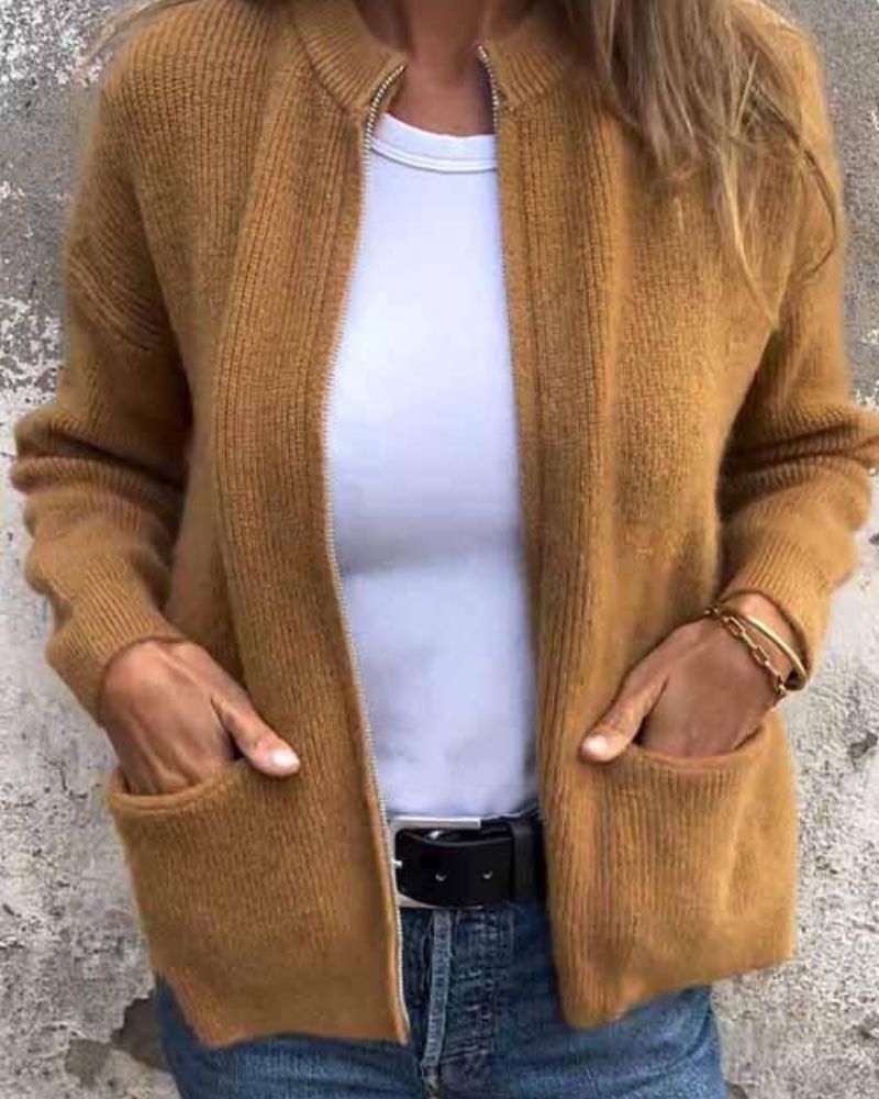 The Helen Sweater™ — Soft Ribbed Cardigan