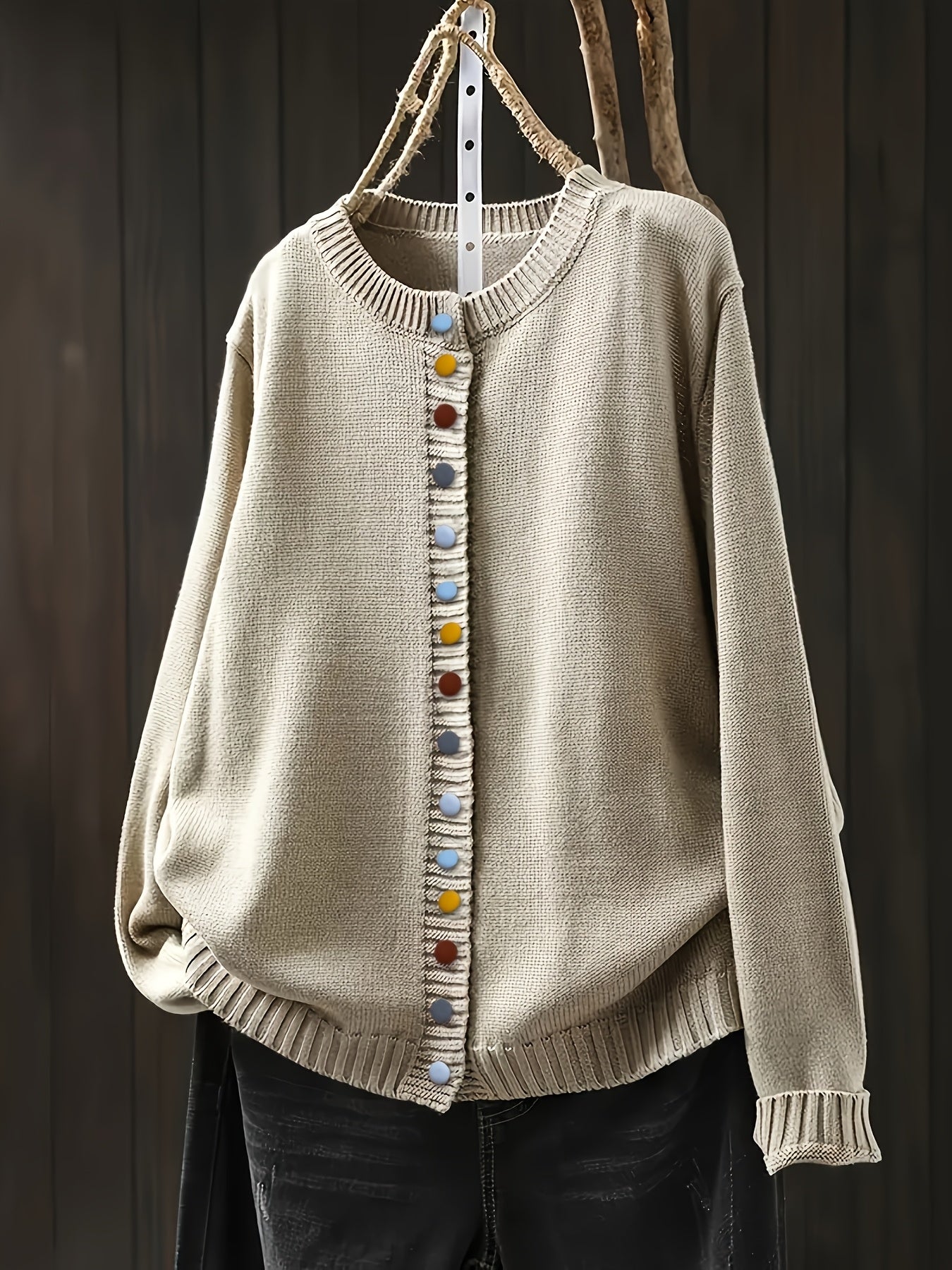 The Ellen Sweater™ — Cheerful Button-Up