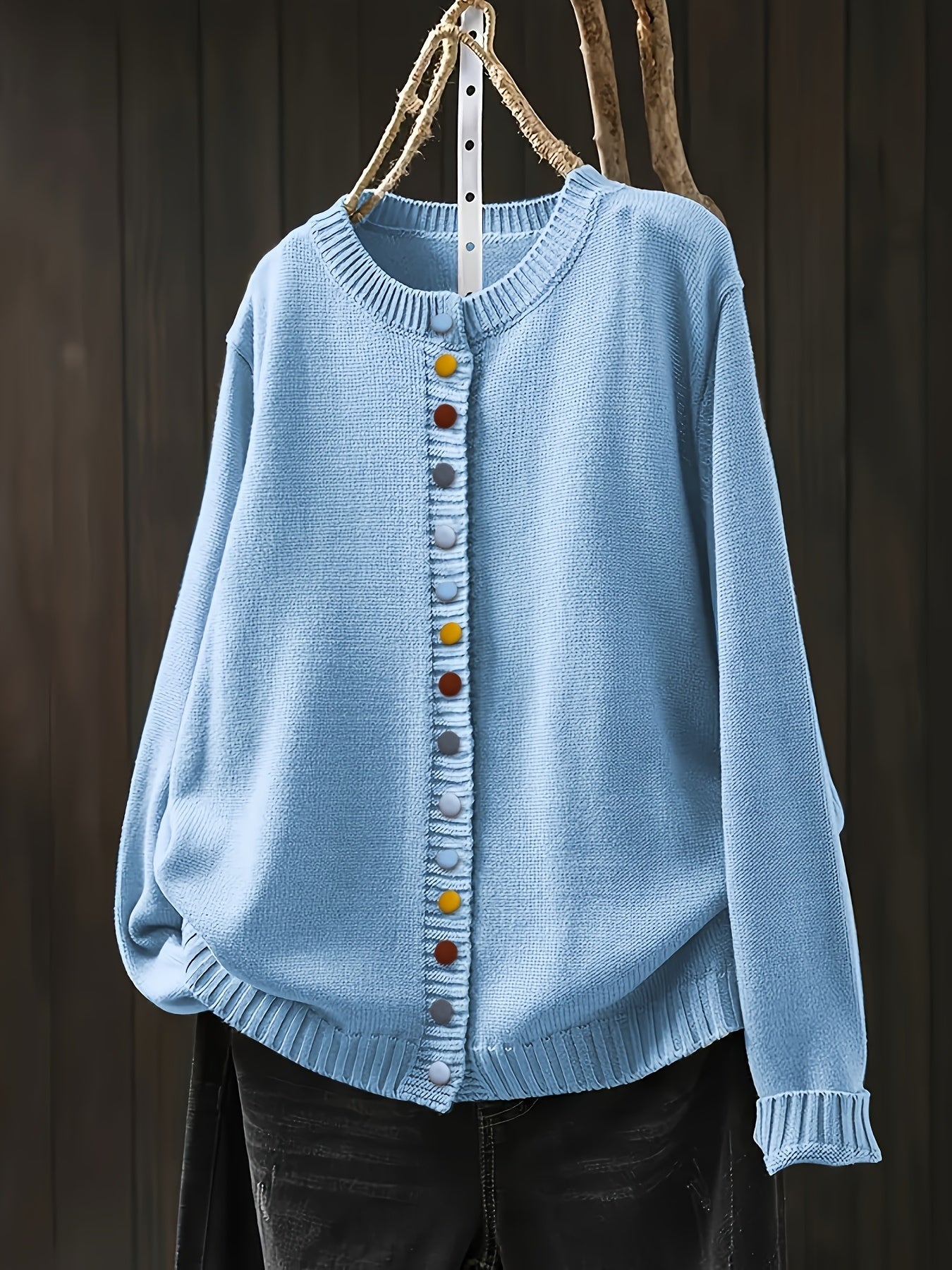 The Ellen Sweater™ — Cheerful Button-Up