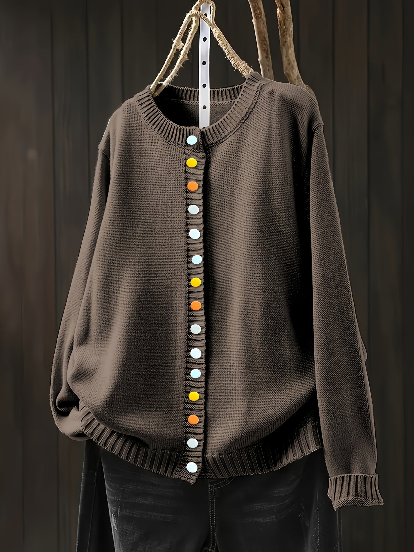 The Ellen Sweater™ — Cheerful Button-Up