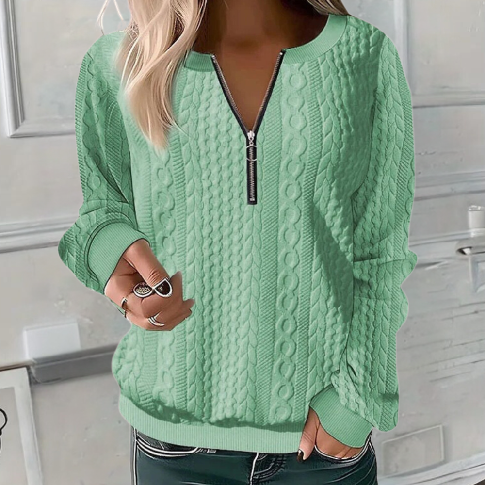 The Diane Sweater™ — The Zip Up
