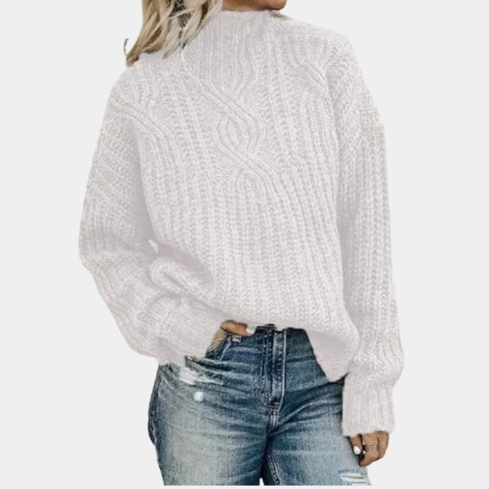 The Harriet Sweater™ — Forest Cable