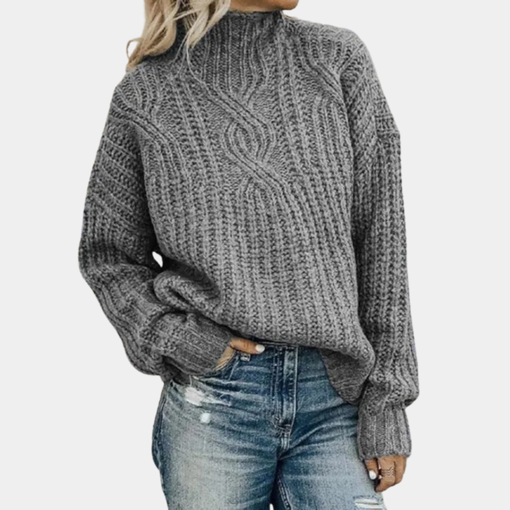The Harriet Sweater™ — Forest Cable
