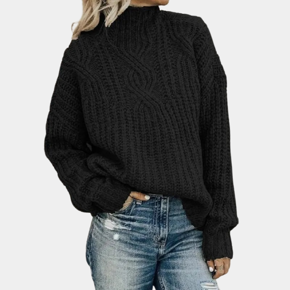The Harriet Sweater™ — Forest Cable