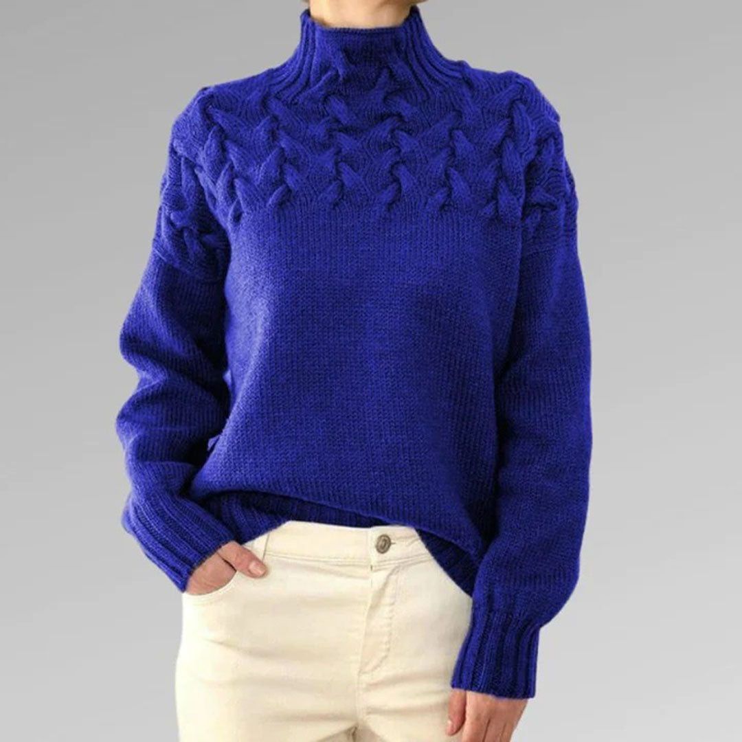 The Betty Sweater™ — Blush Cable Knit