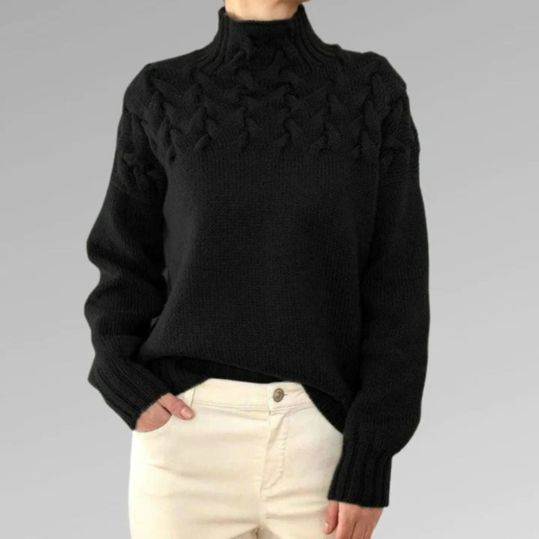 The Betty Sweater™ — Blush Cable Knit