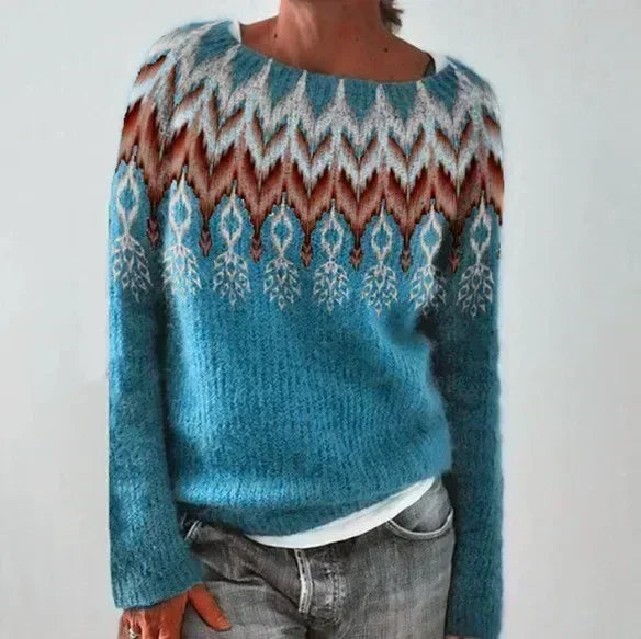 The Ingrid Sweater™ — Nordic Blue