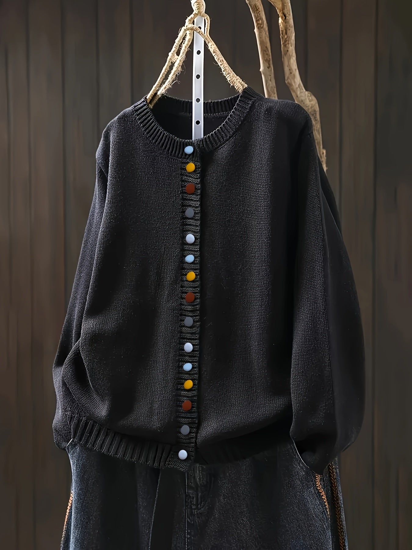 The Ellen Sweater™ — Cheerful Button-Up