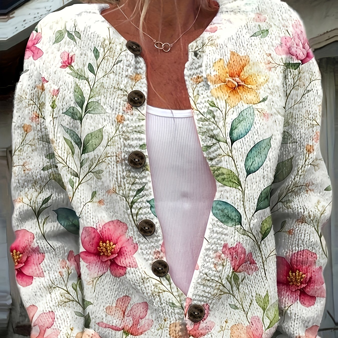 The Grace Sweater™ — Soft Botanical Knit