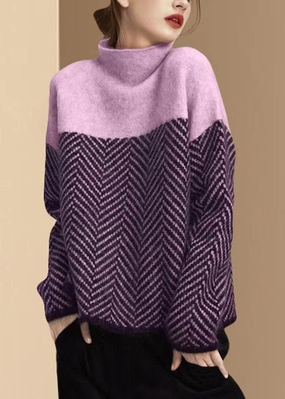 The Lila Sweater™  — Cozy Chevron