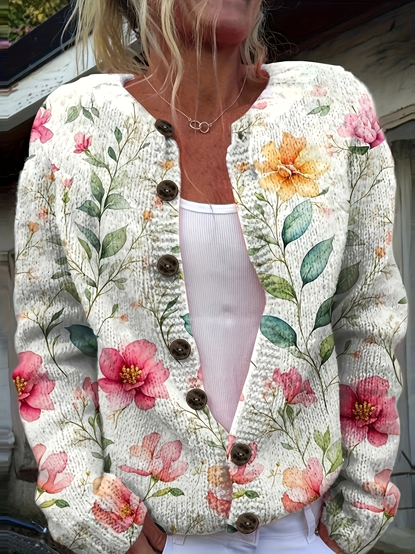 The Grace Sweater™ — Soft Botanical Knit