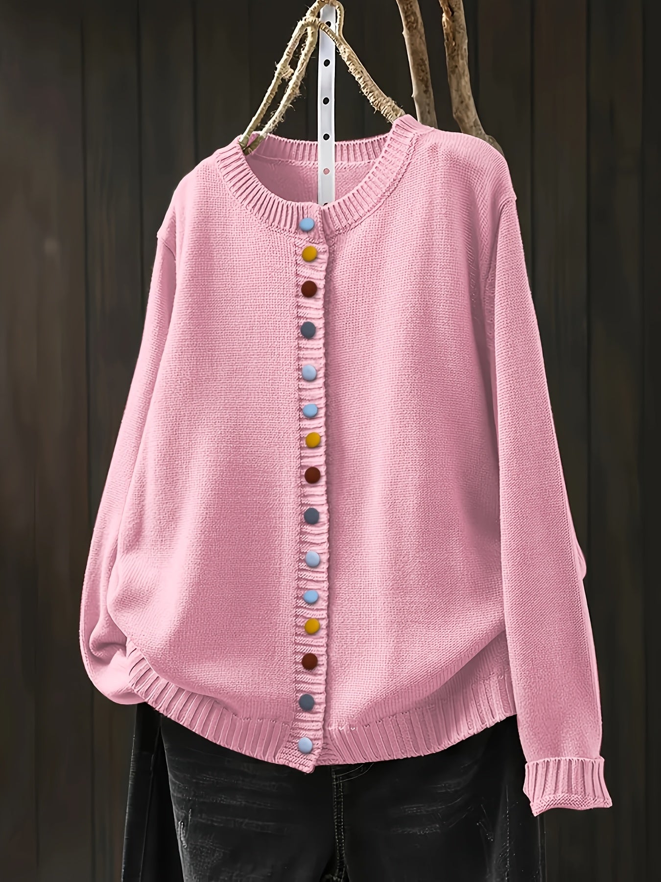 The Ellen Sweater™ — Cheerful Button-Up
