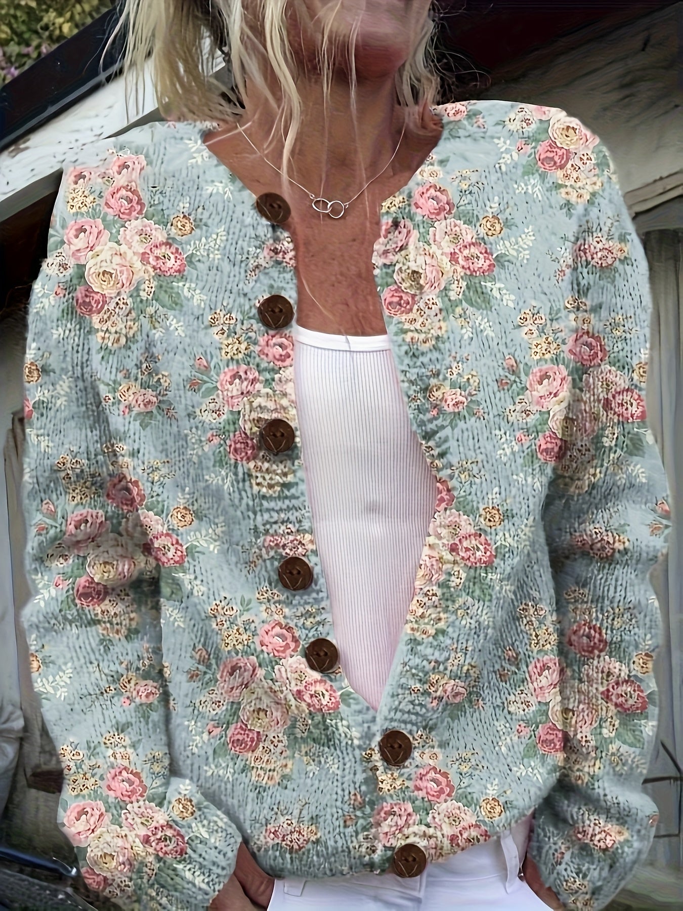 The Eleanor Sweater™ — Vintage Rose Knit