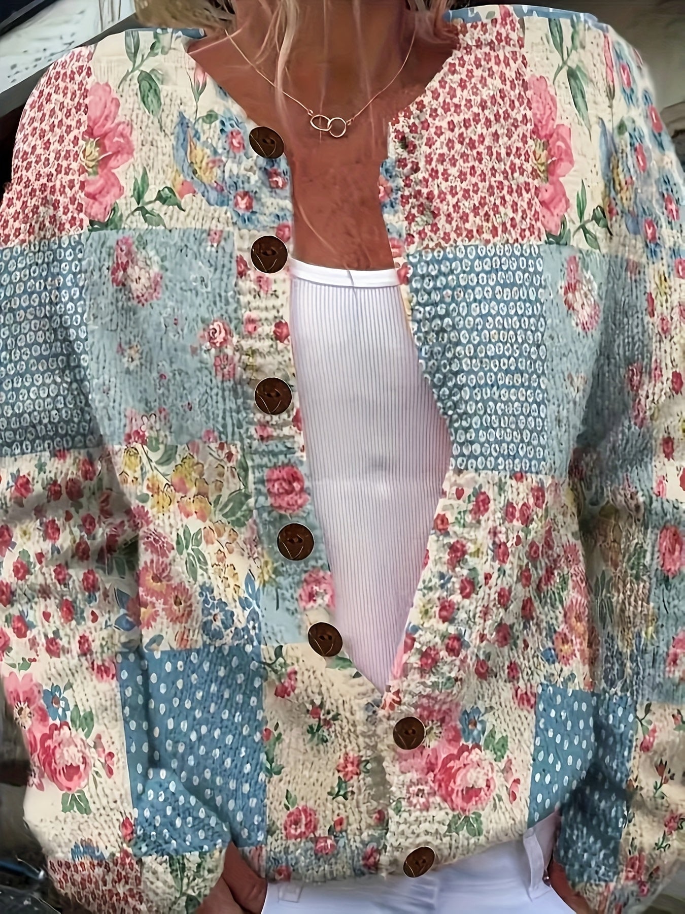 The Evelyn Sweater™ — Charming Patchwork