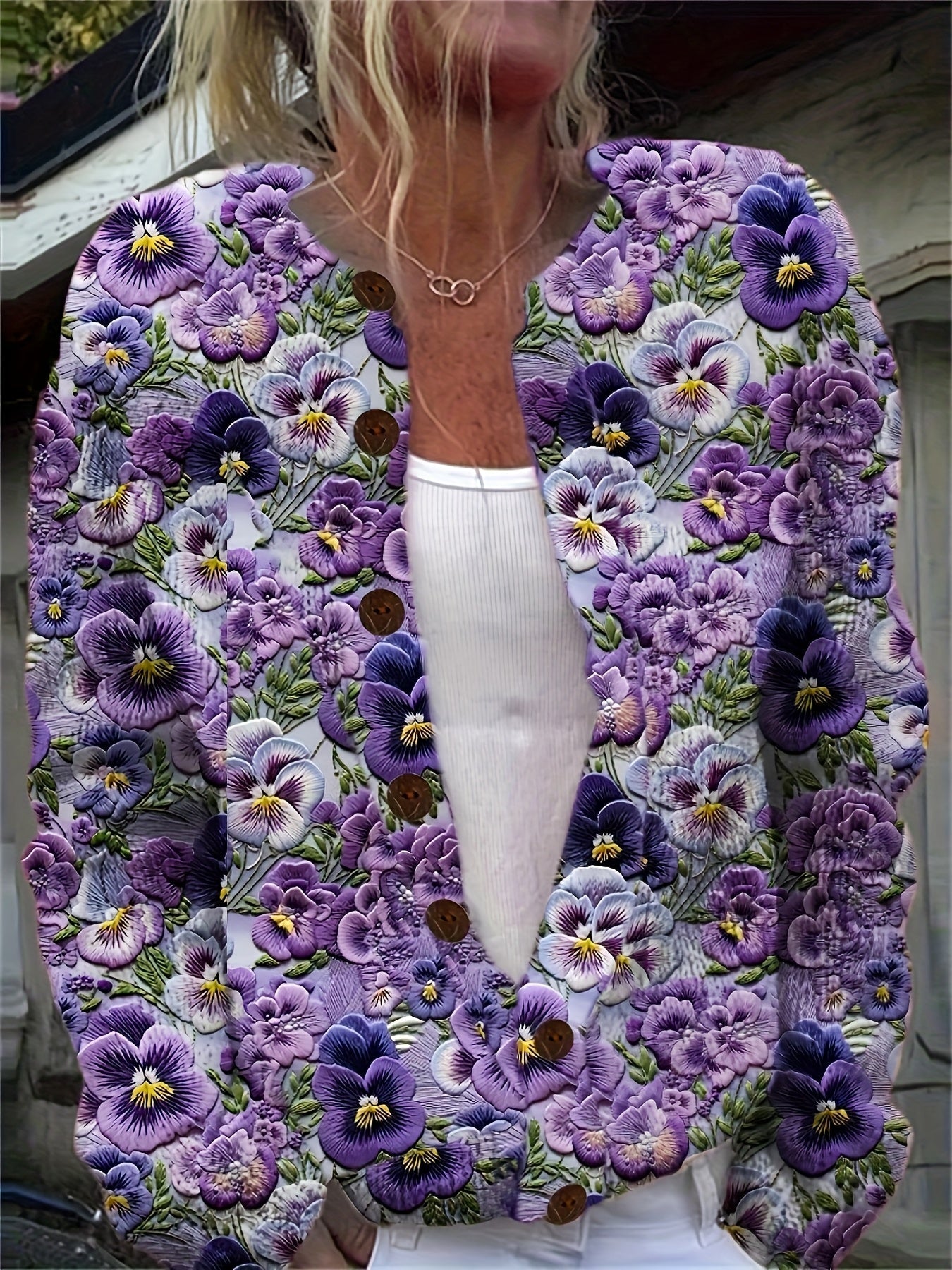 The Violet Sweater™ — Blooming Grace