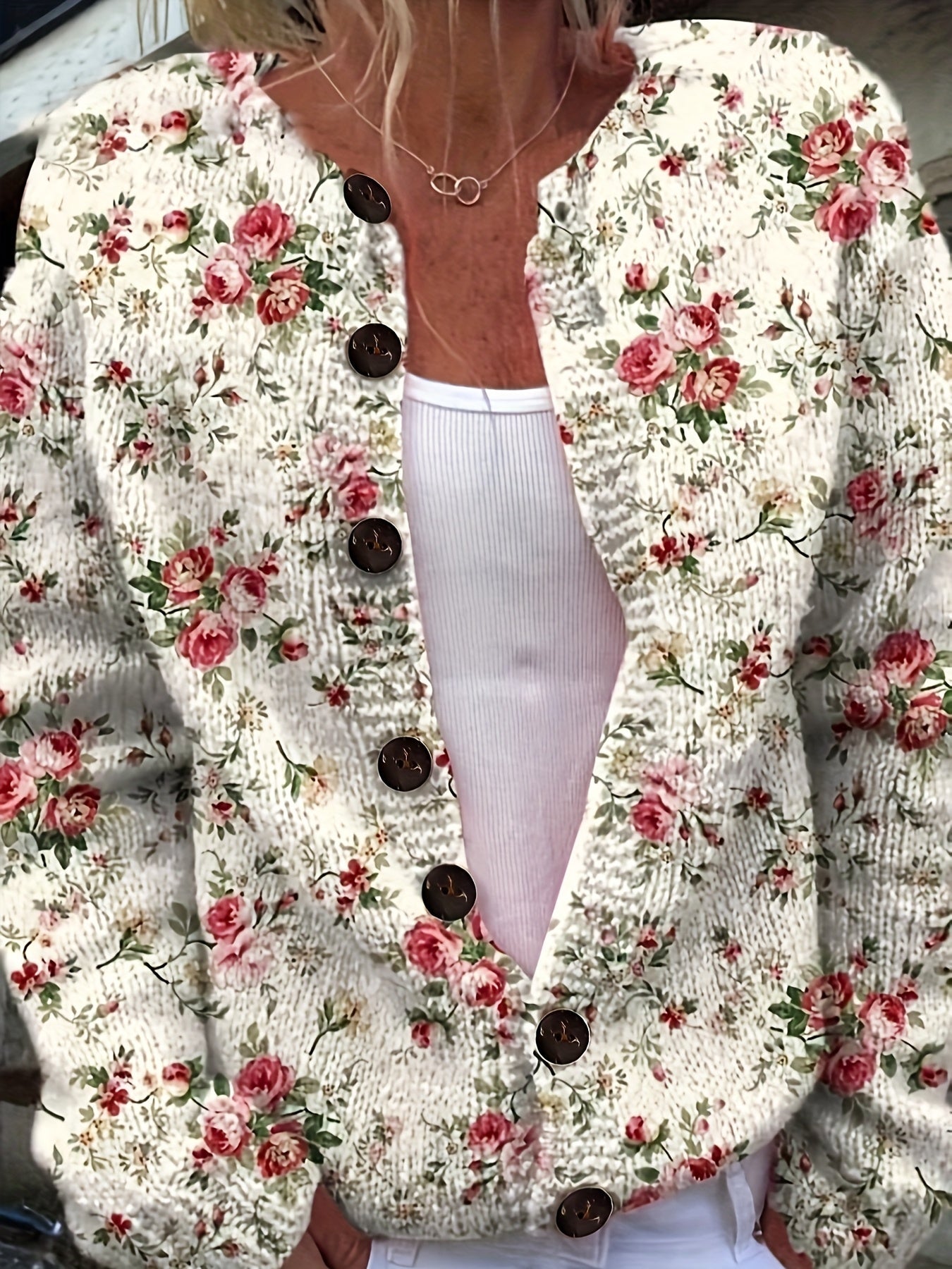 The Eleanor Sweater™ — Floral Classic