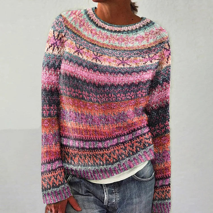The Linda Sweater™ — Cozy Nordic Knit