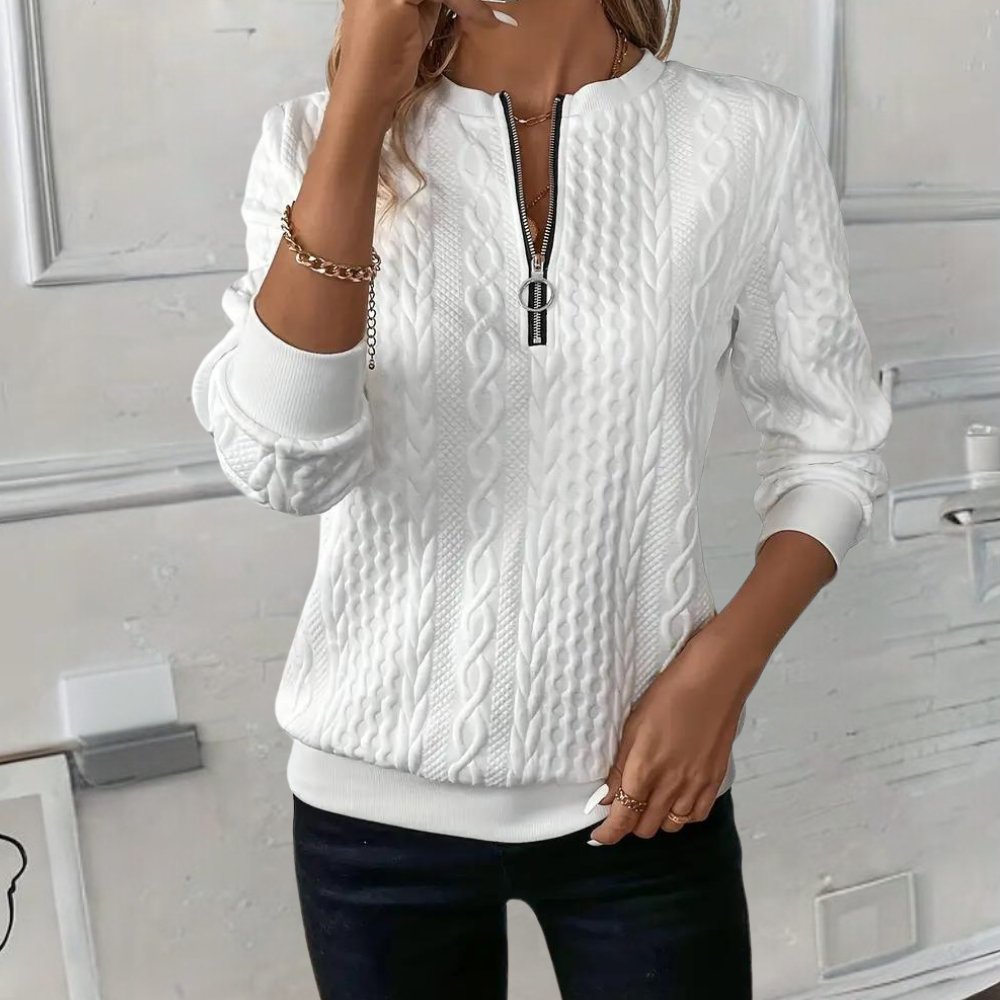 The Diane Sweater™  — The Zip Up