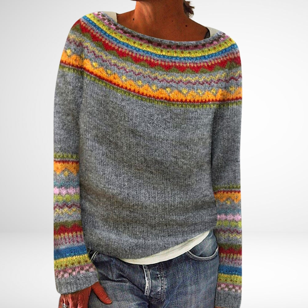 The June Sweater™ — Rainbow Fair Isle