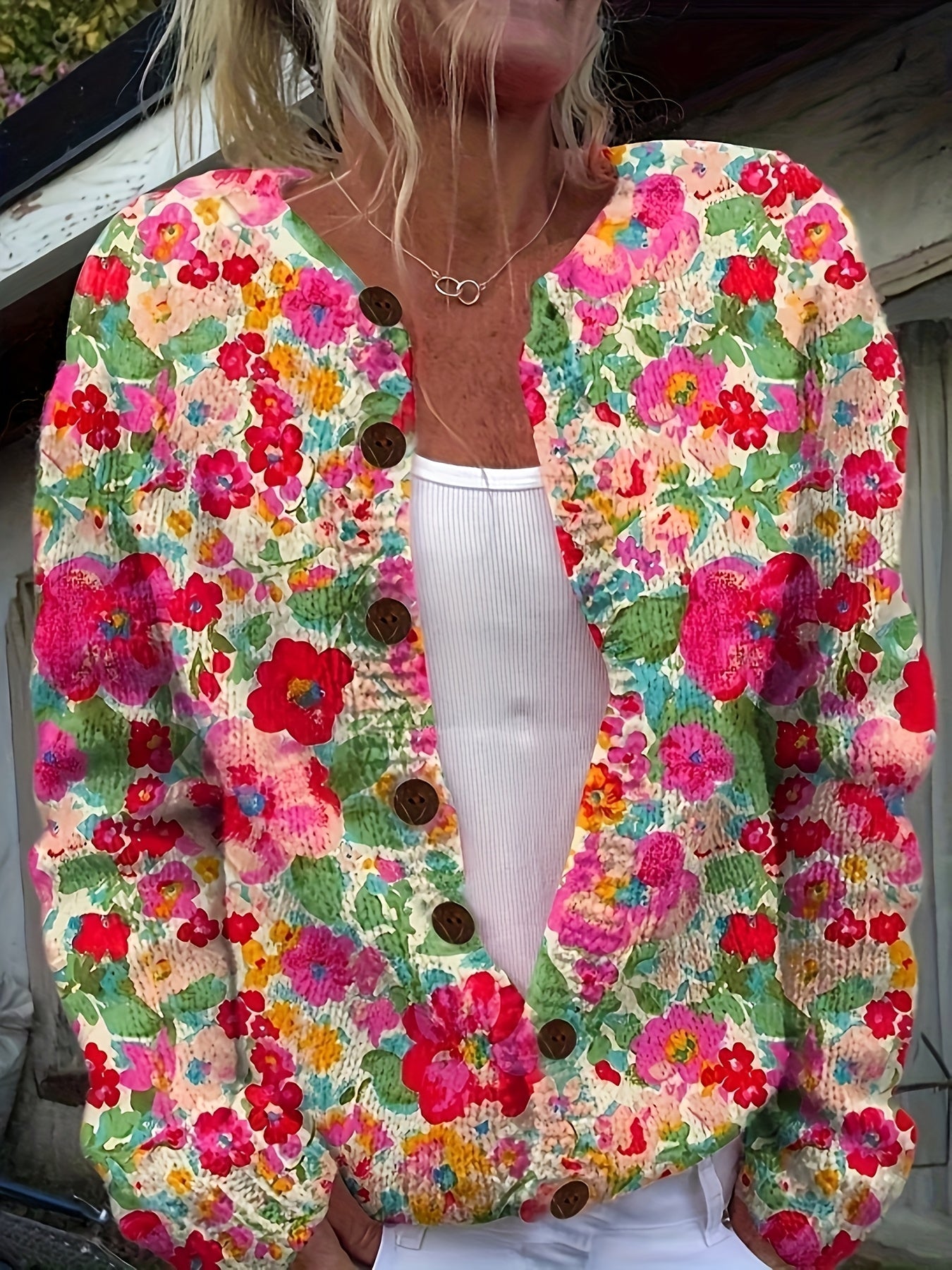The Marjorie Sweater™ — Joyful Bloom Knit