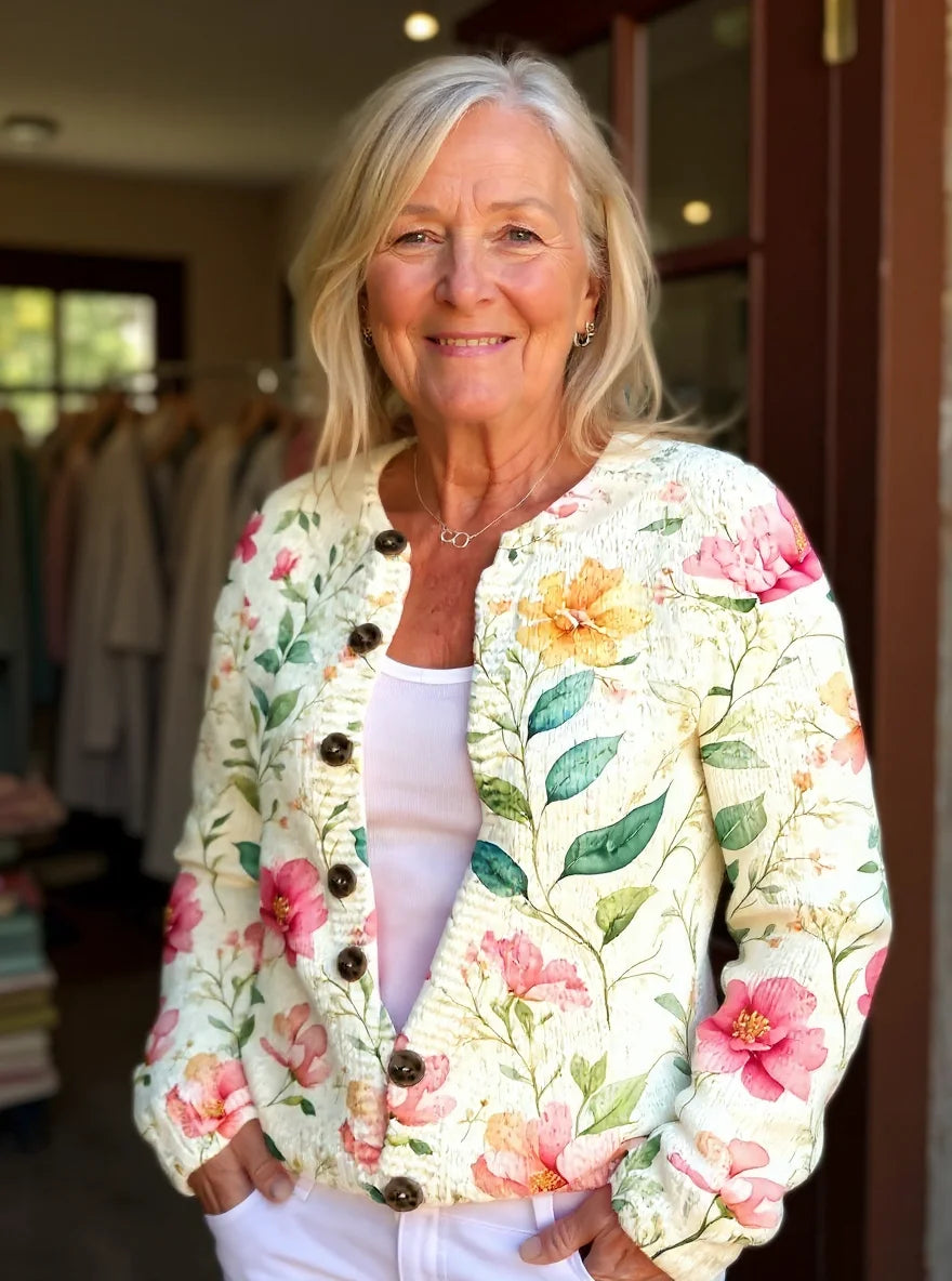 The Grace Sweater™ — Soft Botanical Knit