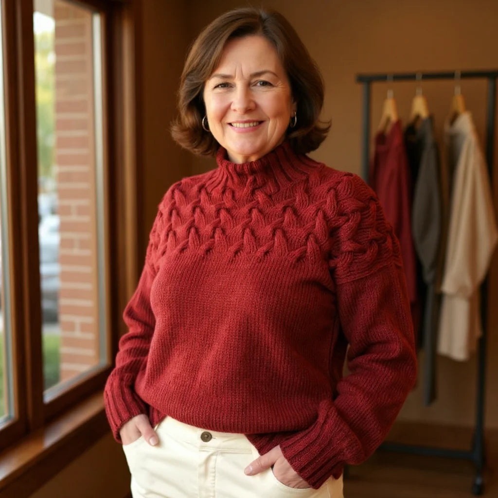 The Margaret Sweater™  — Cozy Cable Knit