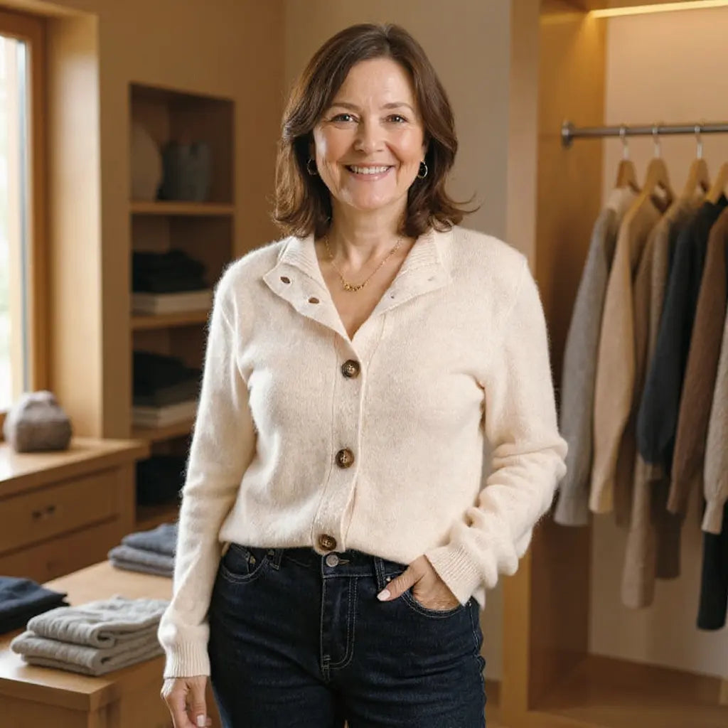 The Margaret Sweater™ — The Buttoned-Up