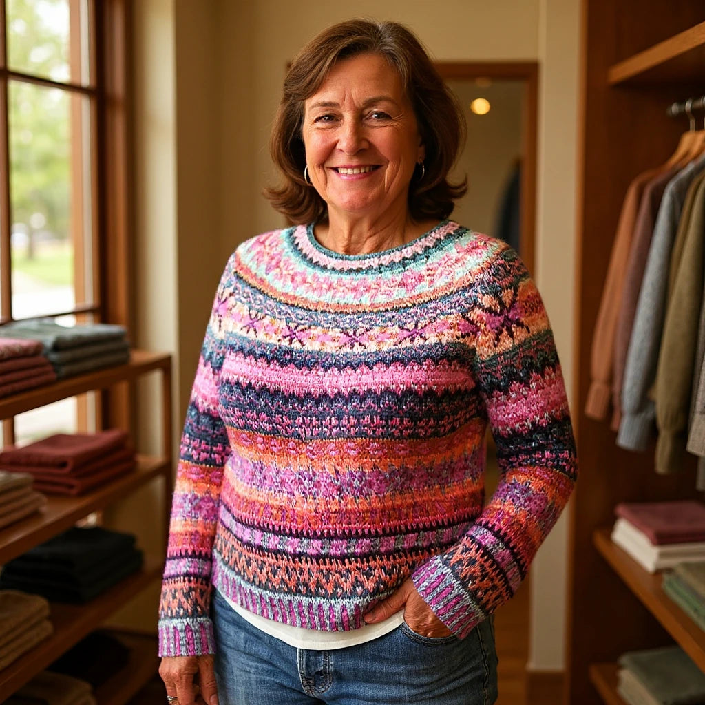The Linda Sweater™ — Cozy Nordic Knit