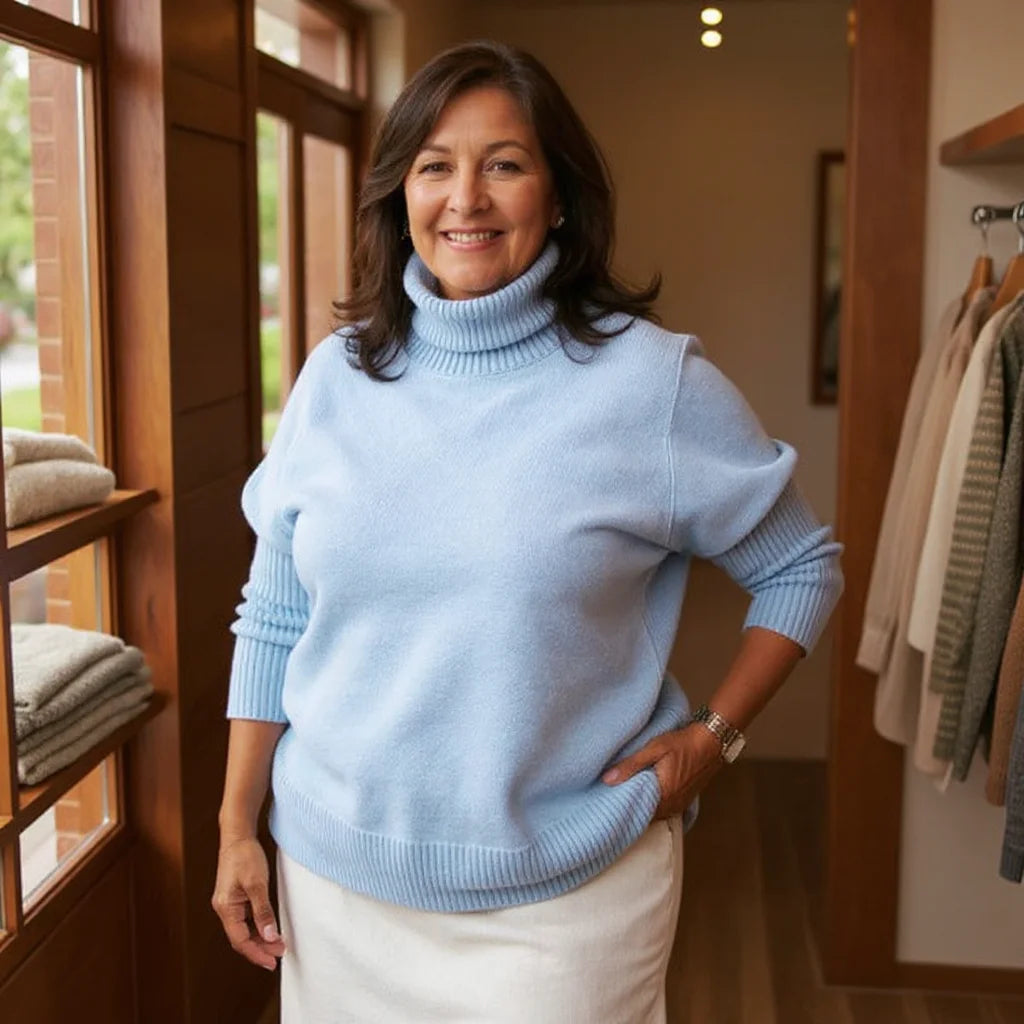 The Iris Turtleneck™  — Cloud Soft