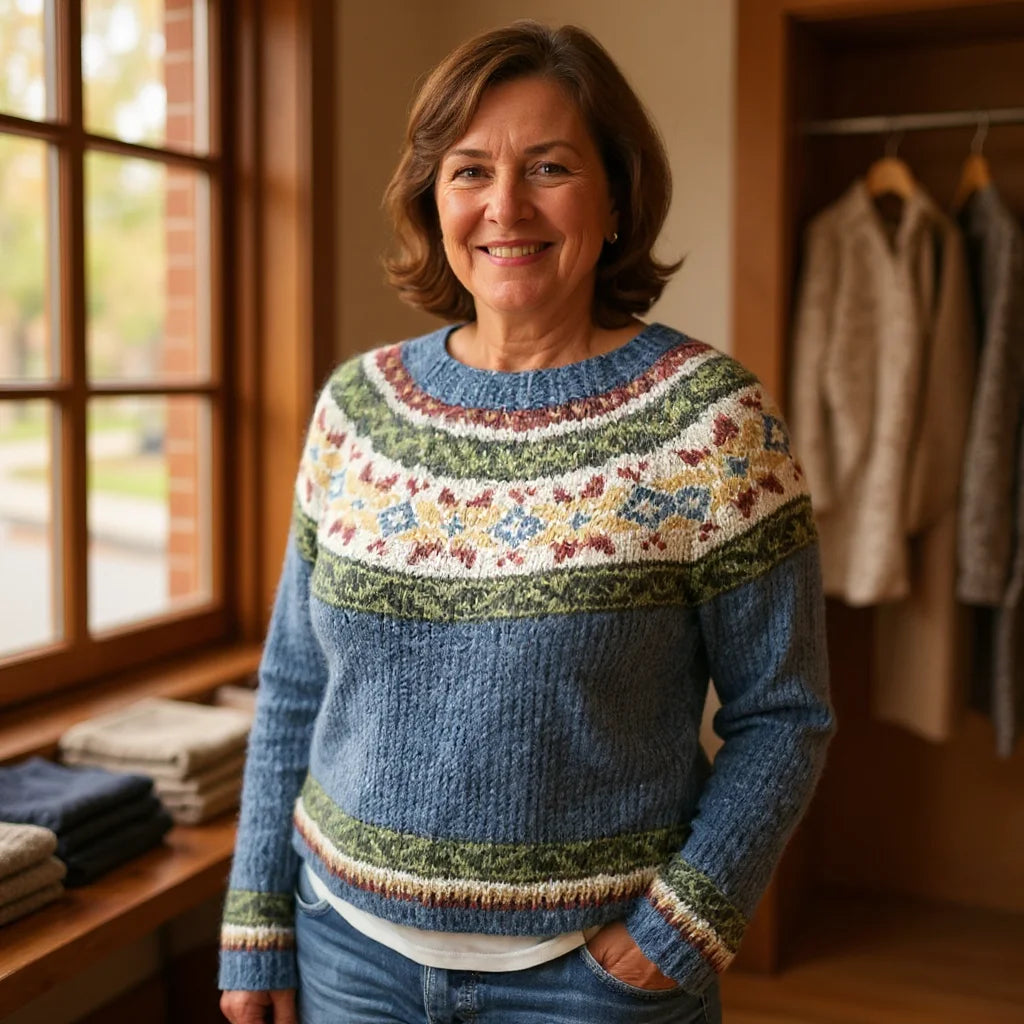 The Hazel Sweater™ — Woodland Bloom