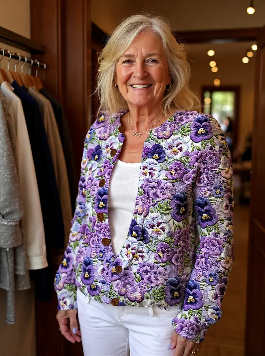 The Violet Sweater™ — Blooming Grace