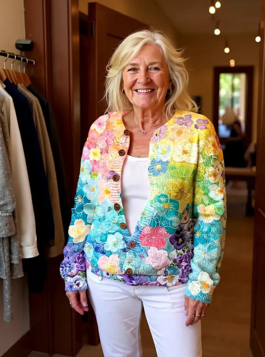 The Joy Sweater™ — Floral Hapiness
