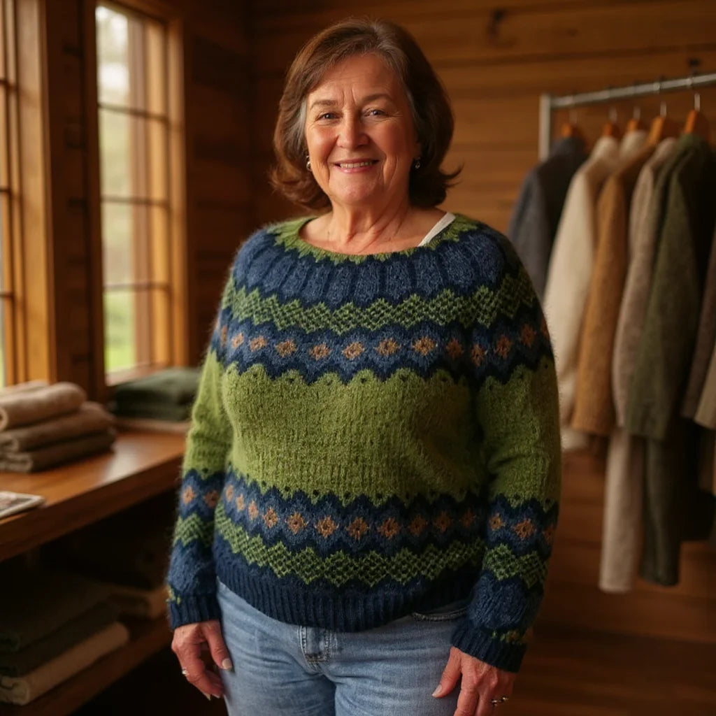 The Ruth Sweater™ — Woodland Fair Isle