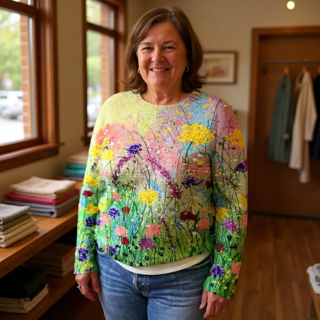 The Patricia Sweater™ — Meadow Light Knit